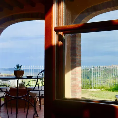 Apartamento Terra Mit Garten, Veranda Und Einen Atemberaubenden Blick Terricciola